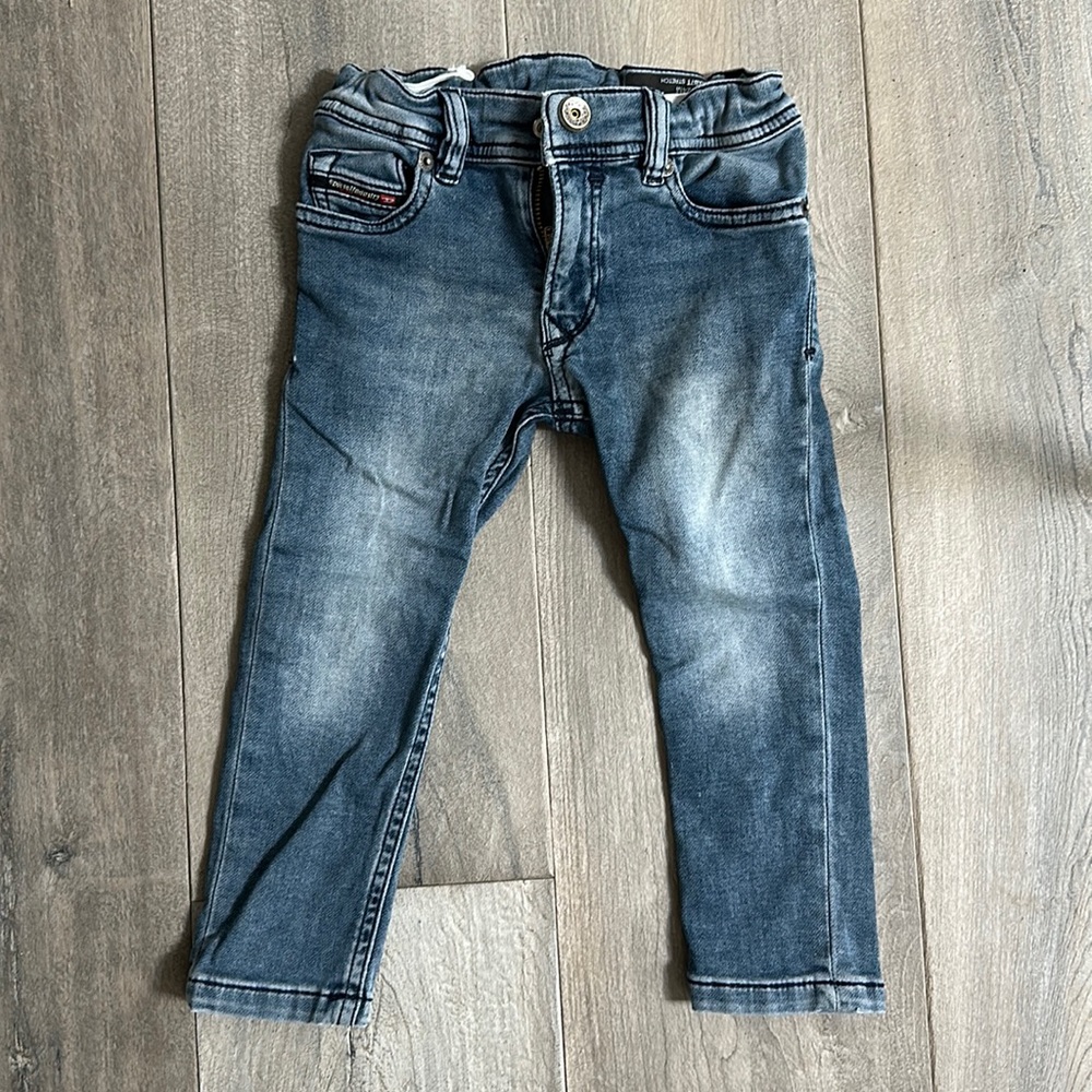 Boys Diesel Distressed Denim Pants